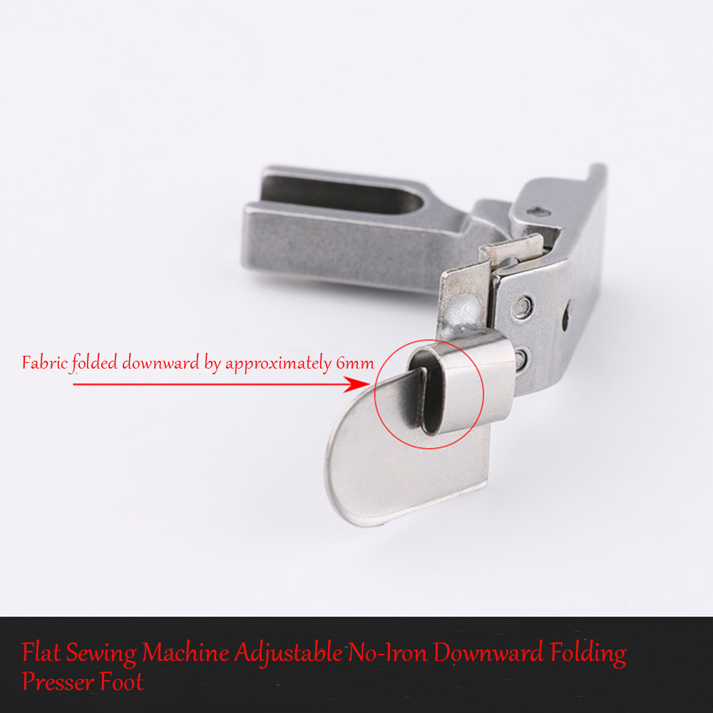 Rolled Hem Foot - จักรเย็บผ้าแบบเตียงราบ ไม่ต้องรีดผ้า พร้อมตีนผีพับลงด้านล่าง ปรับได้สำหรับจักรเย็บผ้าแบบเตียงราบที่ควบคุมด้วยคอมพิวเตอร์ เหมาะสำหรับการใช้งาน