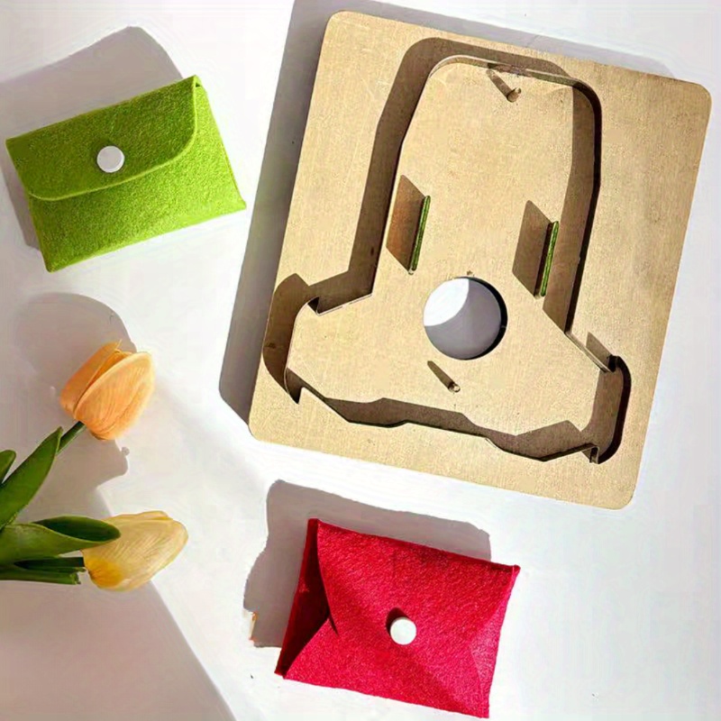 Sewing Recycling - แม่พิมพ์มีดหนังรูปทรงการ์ด ทนทาน รีไซเคิลได้ ไม่ต้องเย็บ ตัดได้อย่างแม่นยำ ใช้ตอกและปั๊มได้ในตัวเดียว