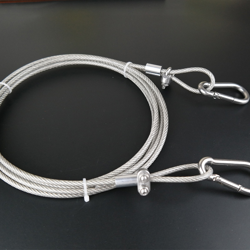 Hook Eye Fastener - PVC เคลือบสแตนเลสเบ็ดตกปลาเรืองแสงเชือกสลิงยกชุดสายแข็งแรงยึด Eye Loops และ Snap