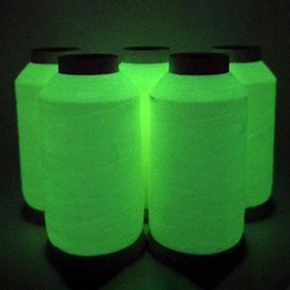 Sewing Recycling - 1 ม้วนเย็บปักถักร้อยเส้นด้ายเรืองแสงใน Dark รีไซเคิล DIY โพลีเอสเตอร์