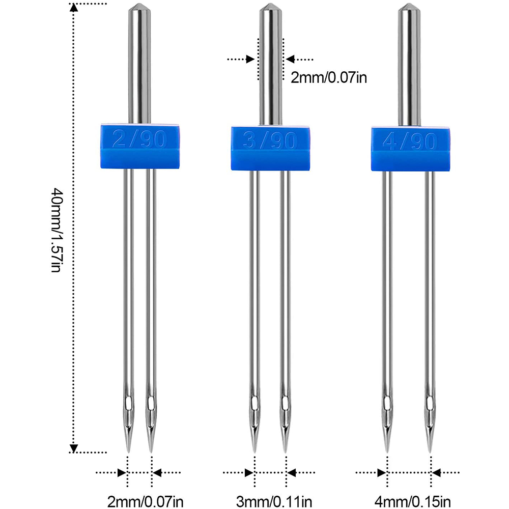 3-9 ชิ้นจักรเย็บผ้าเข็มคู่ขนาด - Twin Needle Stretch บทวิจารณ์และราคา