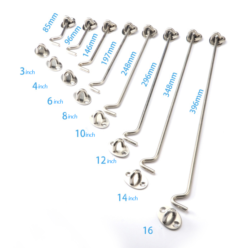 ตะขอเกี่ยวหน้าต่างแบบโบราณ 2 ช - Hook Eye Fastener บทวิจารณ์และราคา