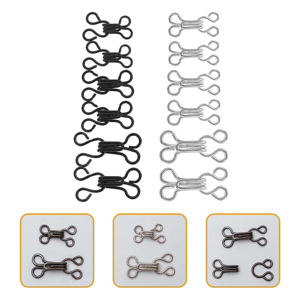 ตะขอเกี่ยวเสื้อผ้า 120 ชิ้น ตะ - Hook Eye Fastener บทวิจารณ์และราคา