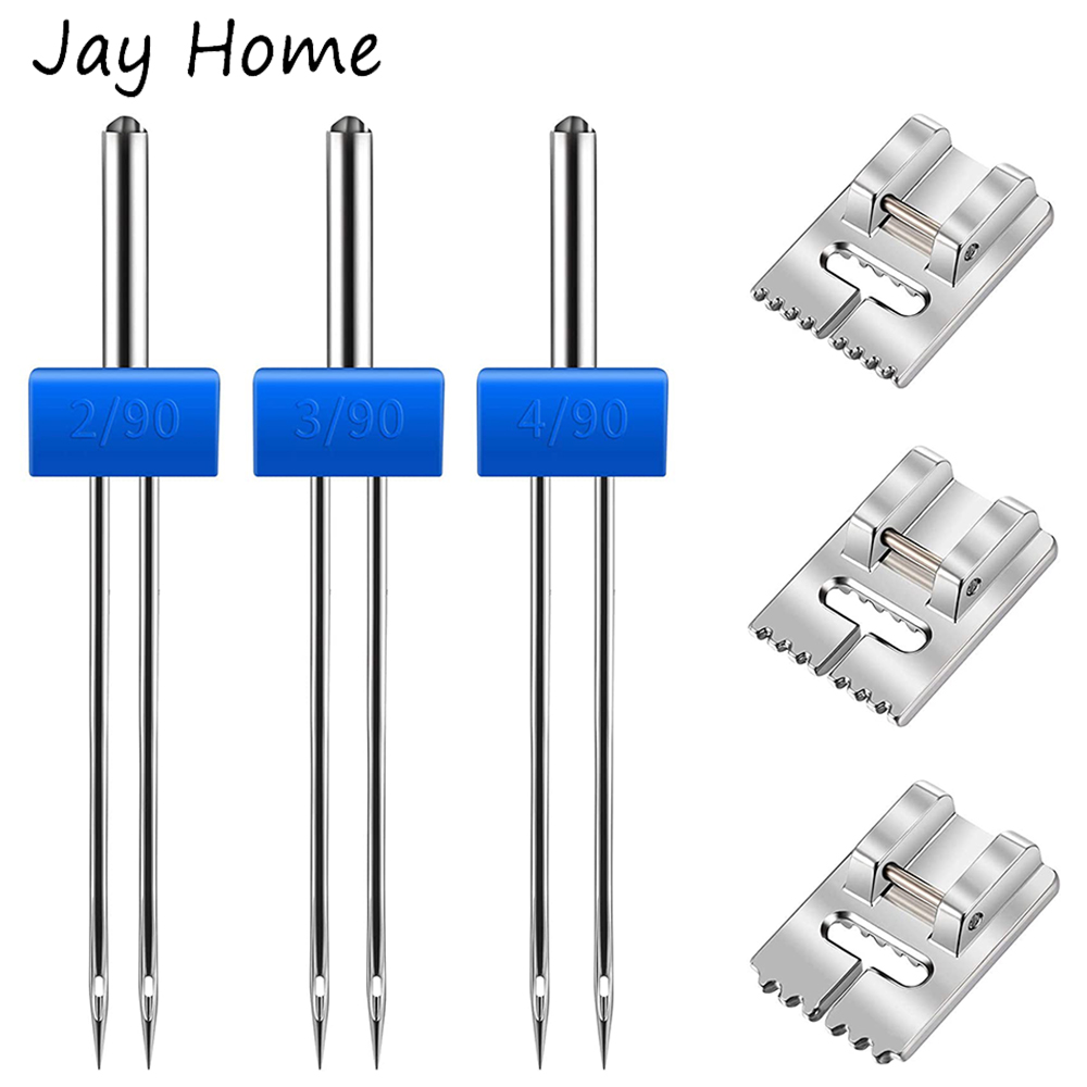 3 ขนาดจักรเย็บผ้ายืดเข็มคู่ 2. - Twin Needle Stretch บทวิจารณ์และราคา