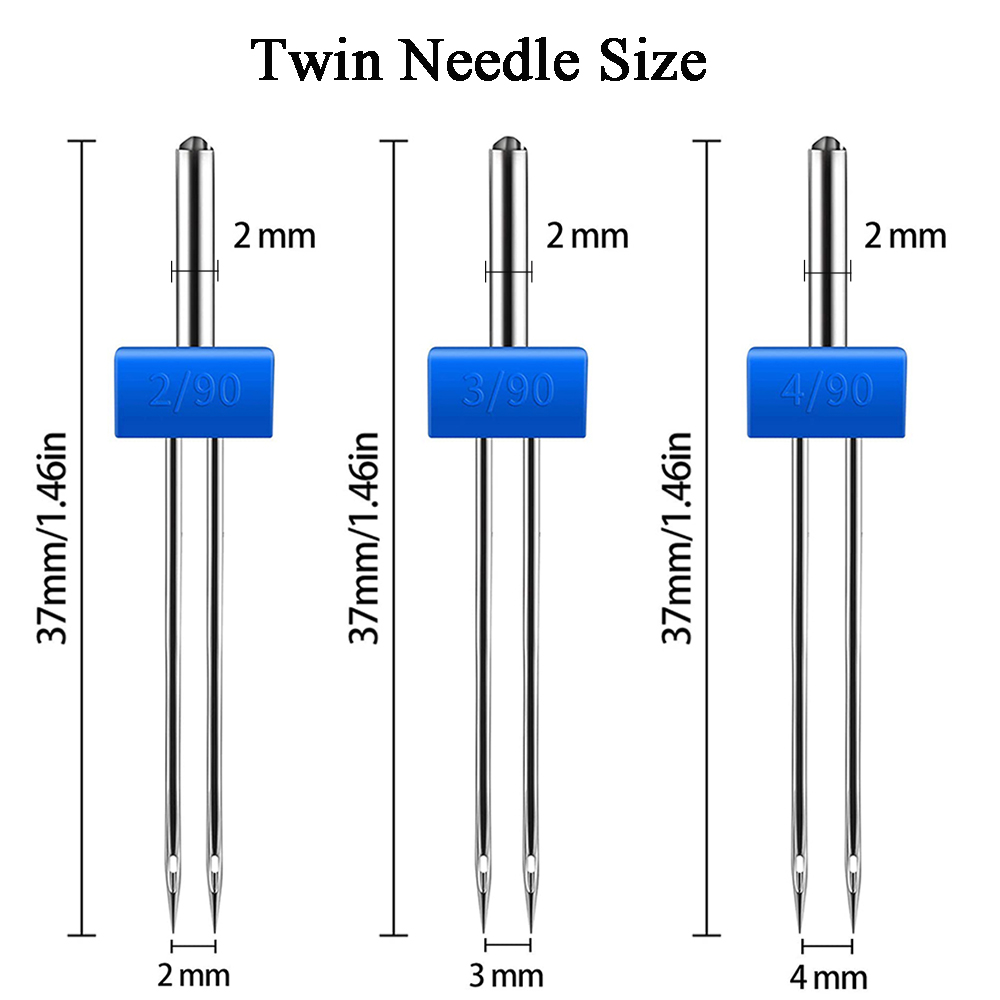 3 ขนาดจักรเย็บผ้ายืดเข็มคู่ 2. - Twin Needle Stretch บทวิจารณ์และราคา