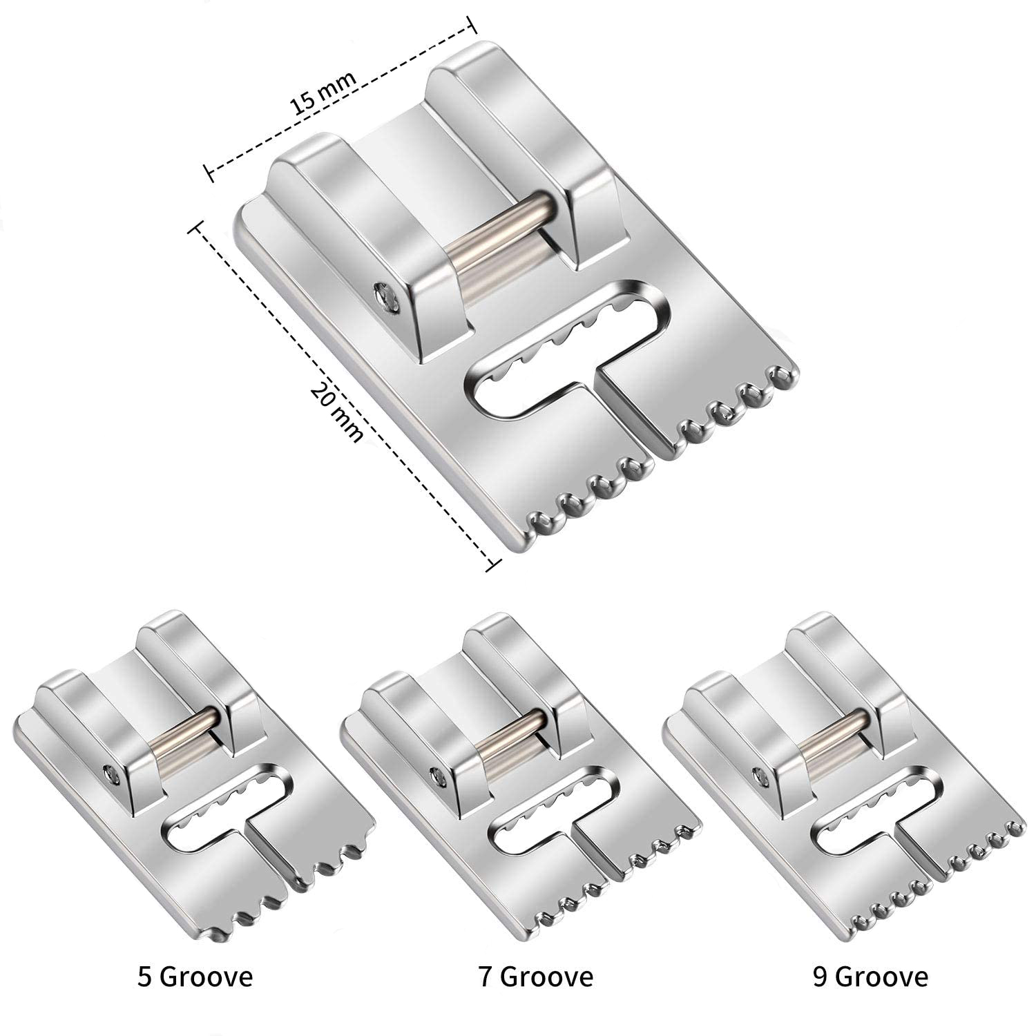 3 ขนาดจักรเย็บผ้ายืดเข็มคู่ 2. - Twin Needle Stretch บทวิจารณ์และราคา