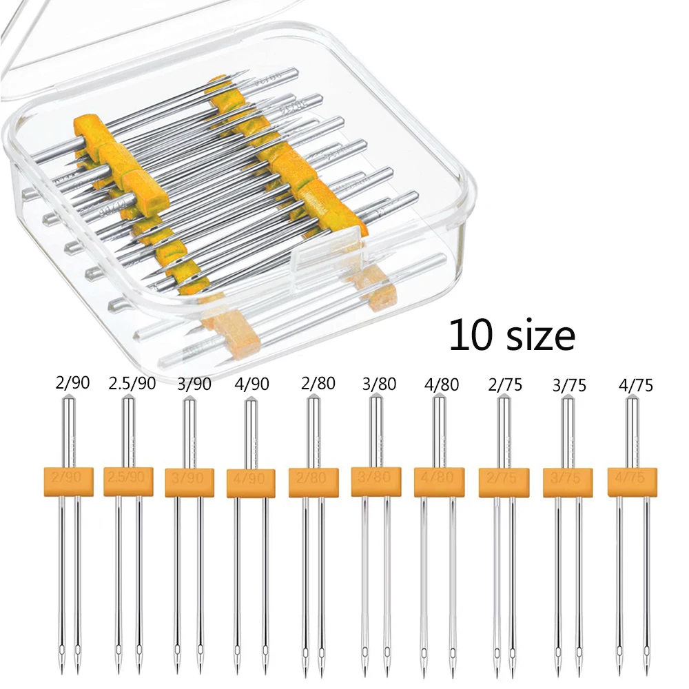 10PCS จักรเย็บผ้าเข็มคู่คู่เข็ - Twin Needle Stretch บทวิจารณ์และราคา