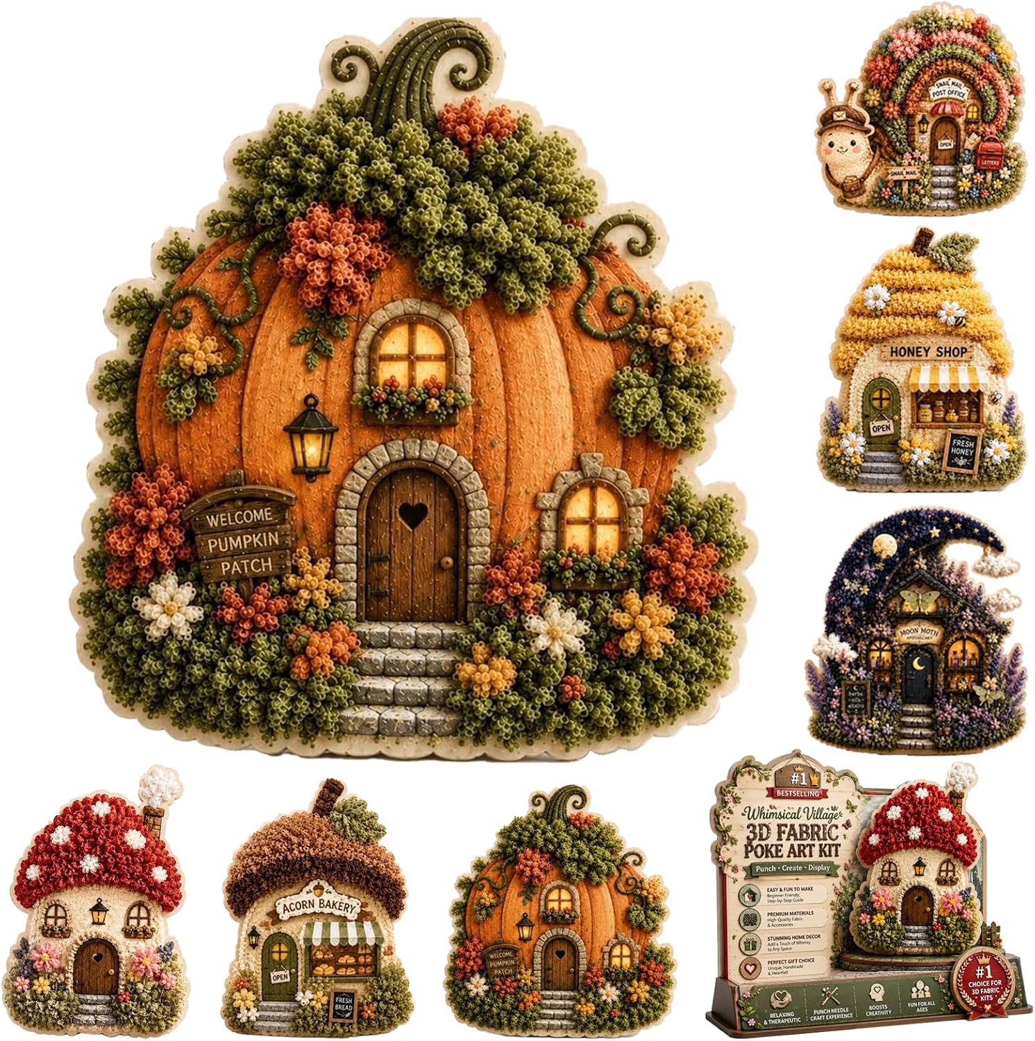 ชุดงานฝีมือ DIY 3D Fabric Poke - Is Sewing Textile Art บทวิจารณ์และราคา