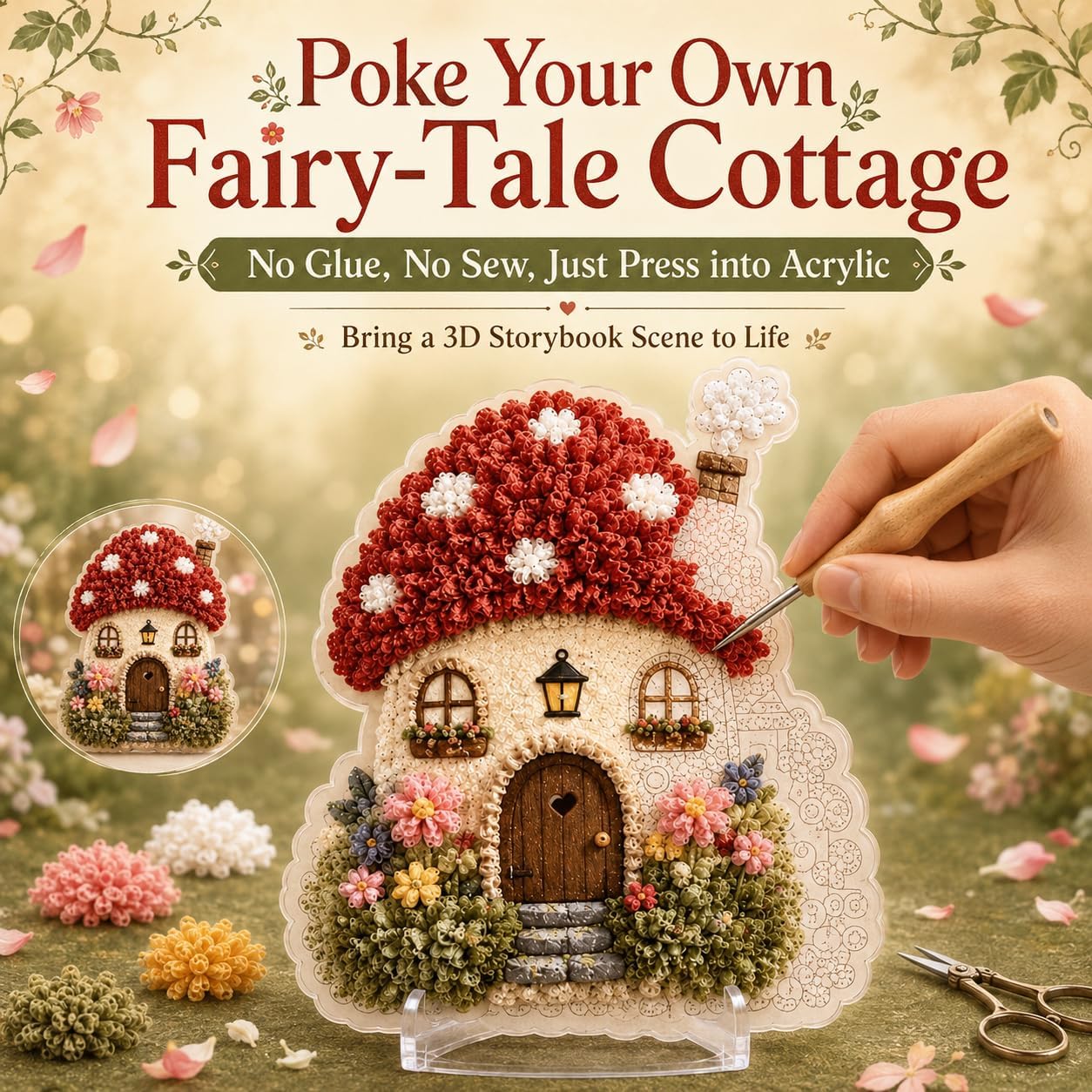 ชุดงานฝีมือ DIY 3D Fabric Poke - Is Sewing Textile Art บทวิจารณ์และราคา