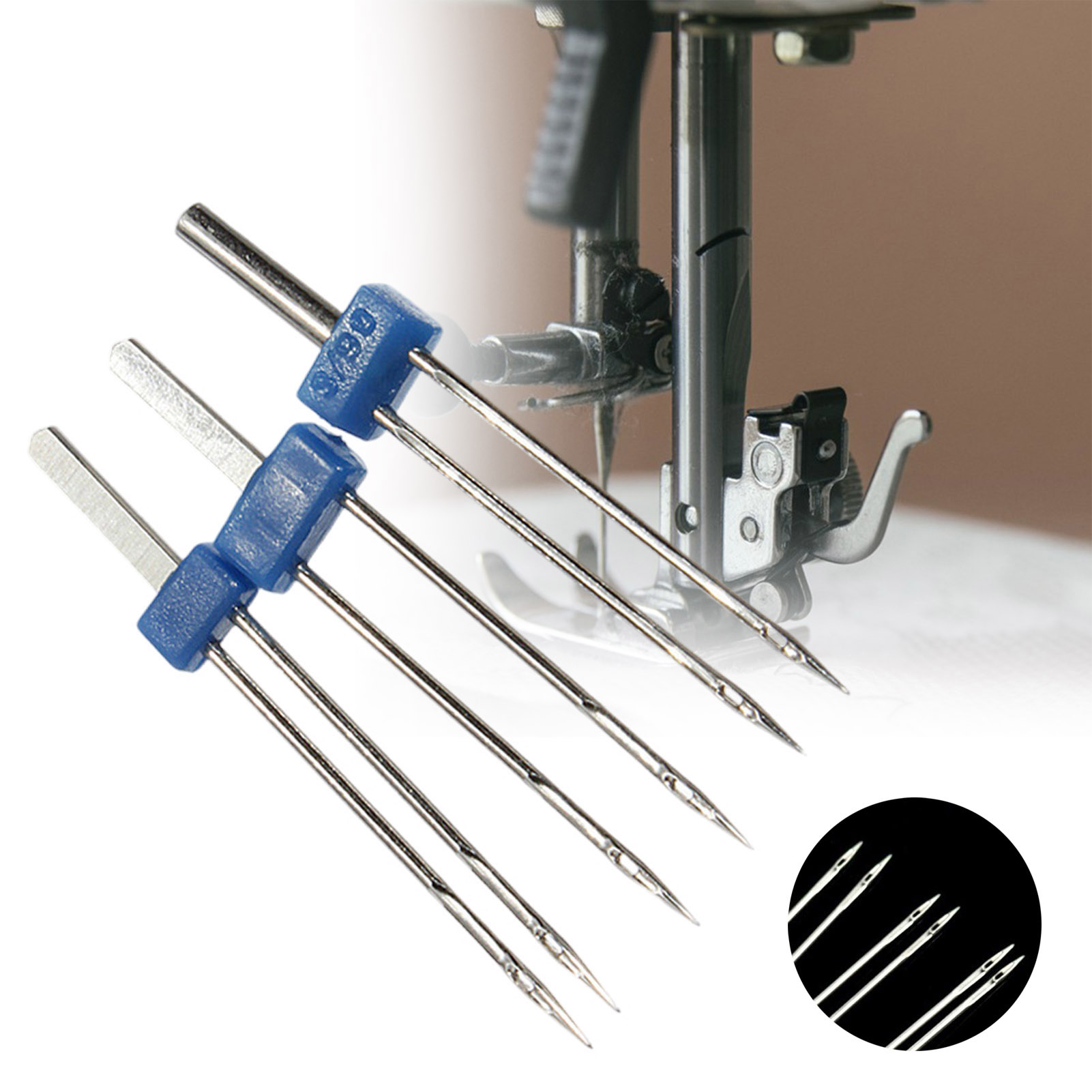 ชุดเข็มคู่ 3 ชิ้นสำหรับจักรเย็ - Twin Needle Stretch บทวิจารณ์และราคา