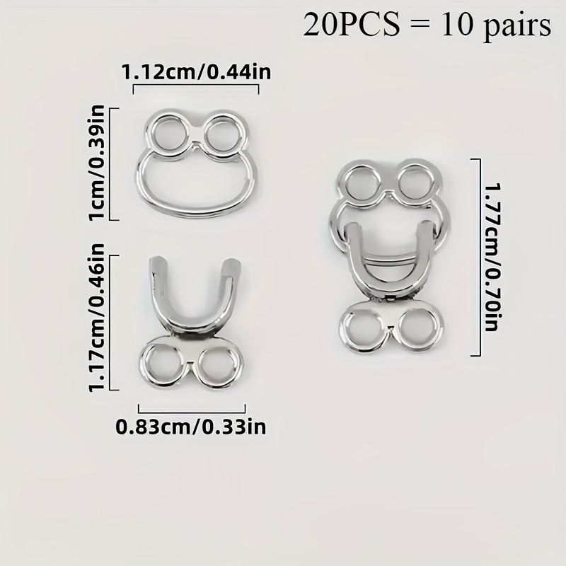 ตะขอเกี่ยวโลหะผสมแบบซ่อน 50 ชุ - Hook Eye Fastener บทวิจารณ์และราคา