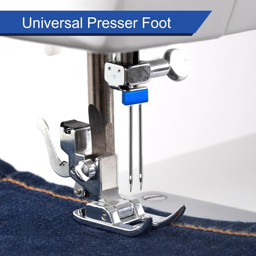 3PCS จักรเย็บผ้าเข็มคู่เข็มคู่ - Rolled Hem Foot บทวิจารณ์และราคา