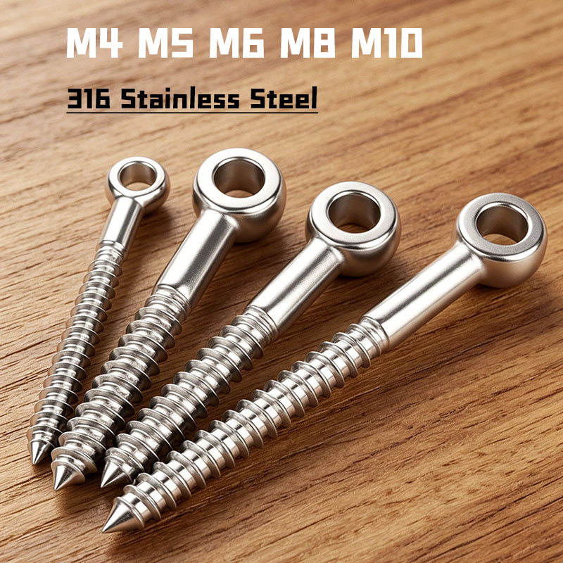 สกรูตาไก่สแตนเลส 316 ขนาด M4 M - Hook Eye Fastener บทวิจารณ์และราคา