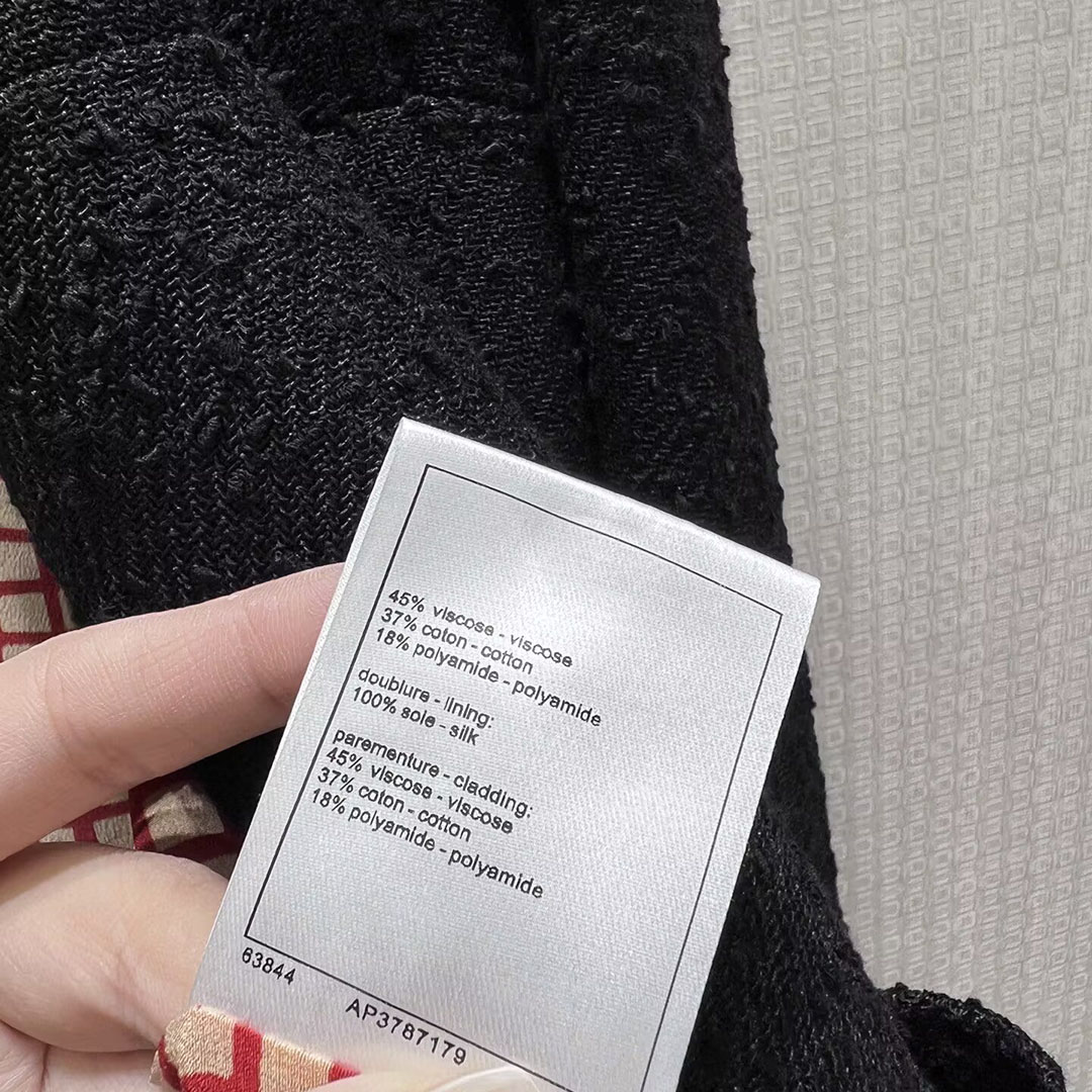 เสื้อโค้ททวีดลายดอกไม้สีดำขาวต - Sewing Tweed บทวิจารณ์และราคา