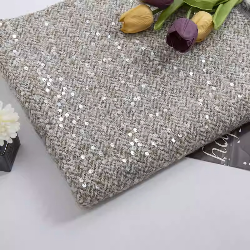 ผ้าทวีดขนสัตว์ถักลายเส้นด้ายสี - Sewing Tweed บทวิจารณ์และราคา